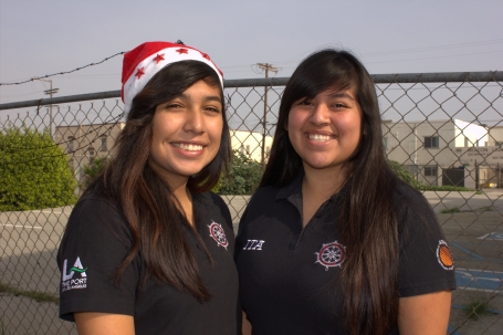 ITA students, Flor and Mayra pose for a quick photo. 